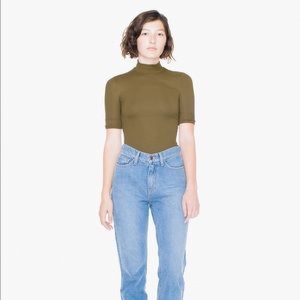 *SOLD* American Apparel Stevie Top Olive Green